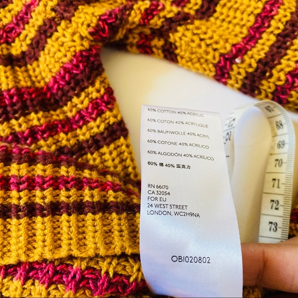 UrbanOutfitters Orange/pink stripe Knit sweater - Picture 6 of 8